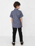 KIDS RADEN SHORT SLEEVE SHIRT (NAVY BLUE)